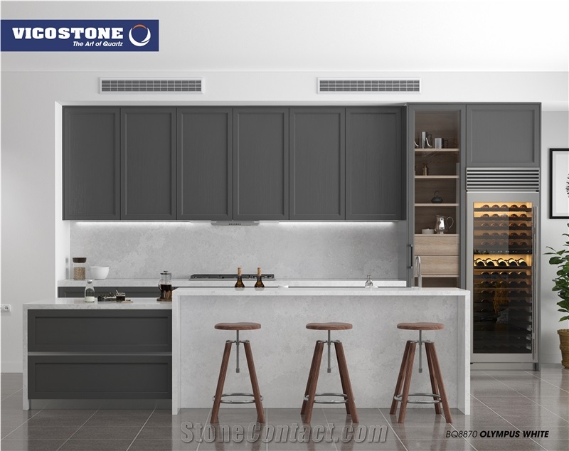 Quartz Countertop Vicostone Bq8870 Olympus White