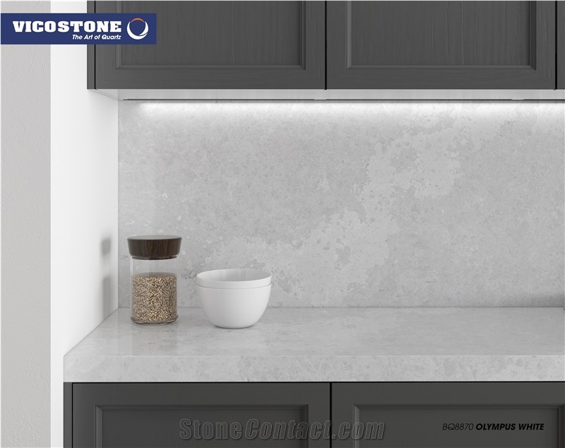 Quartz Countertop Vicostone Bq8870 Olympus White