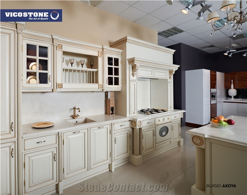 Quartz Slab Countertop Vicostone Bq8583 Akoya