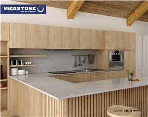 Vicostone Bq2600 Valley White Quartz Countertop
