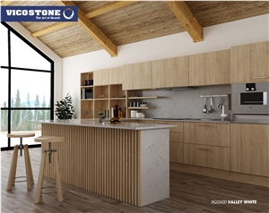 Vicostone Bq2600 Valley White Quartz Countertop