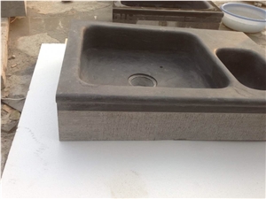 Blue Limestone Natural Rectangular Sinks and Basin