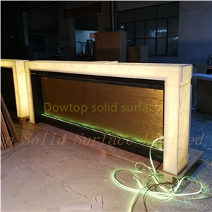 Modern Translucent Artificial Marble Bar Counter