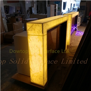 Modern Translucent Artificial Marble Bar Counter