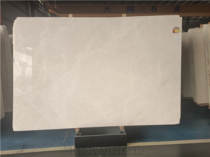 Aran White Marble Slab in Stock