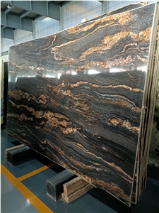 Black Fusion Granite Slab