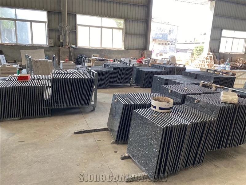 Blue Pearl Granite Cut to Tiles 18mm