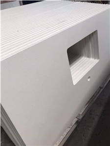 Engineered Quartz Vanity Tops for Hotel Projects