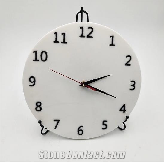 Marble Stone Art Design Watch Clock