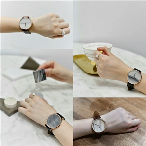 Marble Stone Art Design Watch Clock
