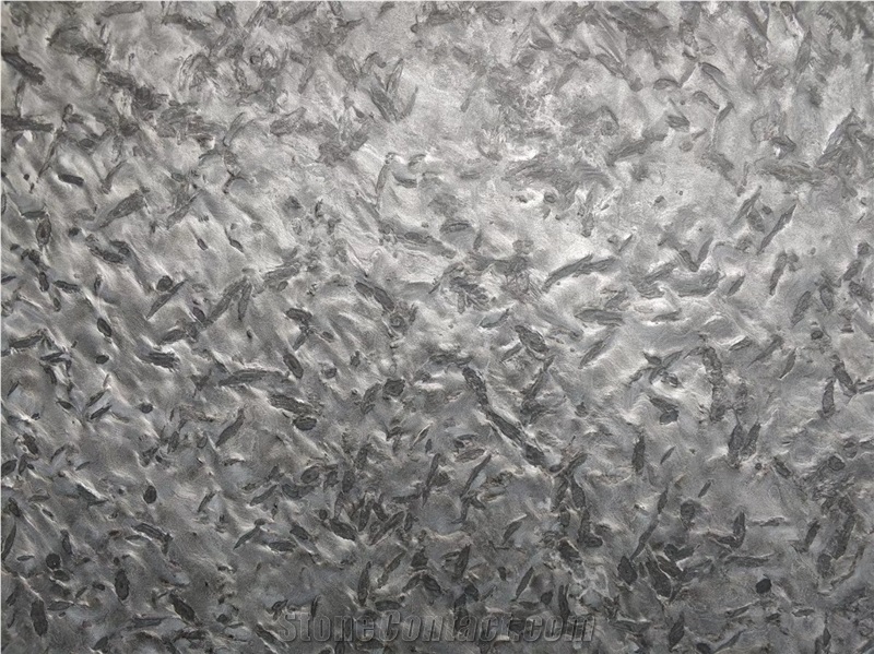 Matrix Black Leather Finished Slab