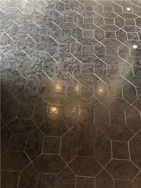 Matrix Black Leather Finished Slab
