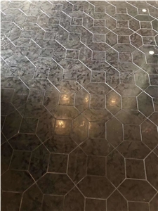 Matrix Black Leather Finished Slab