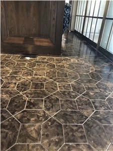 Matrix Black Leather Finished Slab