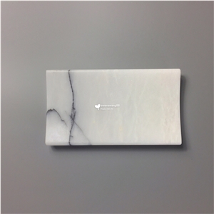 Small Size Natural Eco-Friendly Lilac Marble Tray