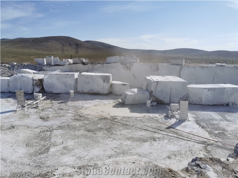 Karaman Cascatta Grey Marble Blocks