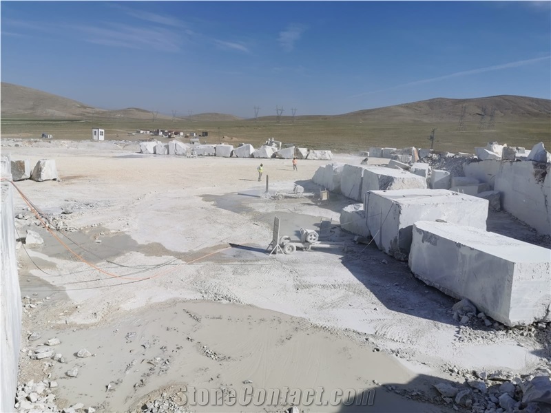Karaman Cascatta Grey Marble Blocks