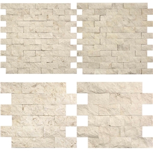 Gold Scabas Scabosa Split Face Mosaic Tiles