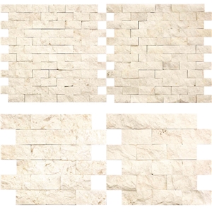 Gold Scabas Scabosa Split Face Mosaic Tiles