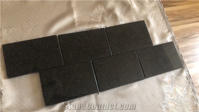 Black Granite Polished Tiles for Walls, Floors Etc.