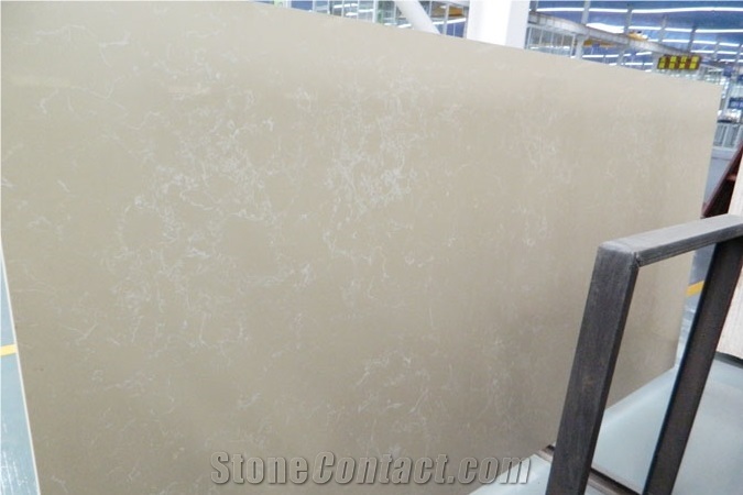 Burdur Beige Classic Quartz Stone Slab