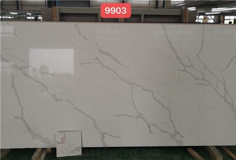 Hot Sales Calacatta Quartz Slab