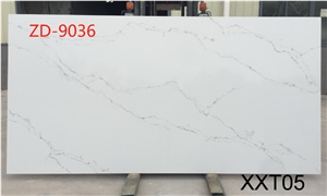 Ice Crack Calacatta Quartz Slab