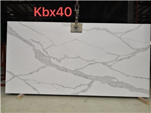 Ice Crack Calacatta Quartz Slab
