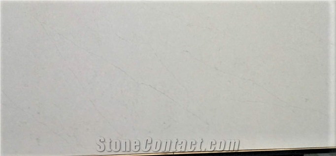 Off-White Calacatta Quartz Stone Slab