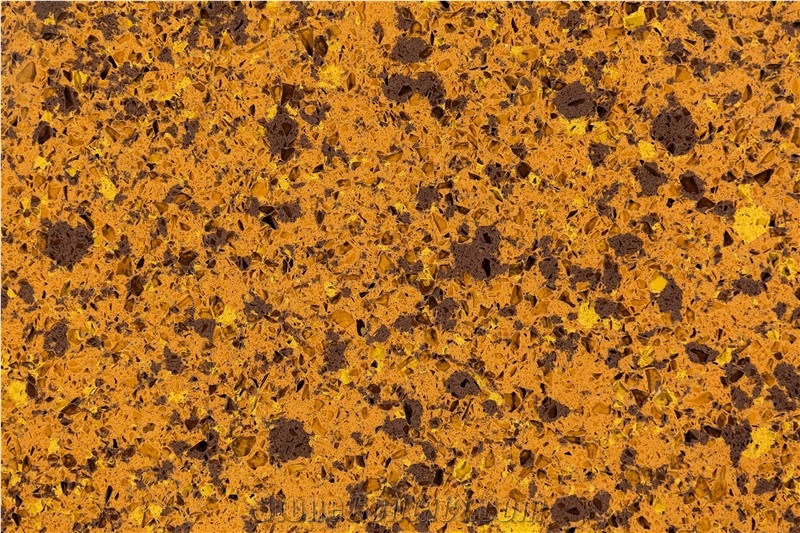 Solid Colour (Gold) Quartz Stone