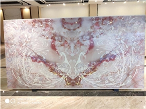 The Peacock Theme Series Quartz Slabs