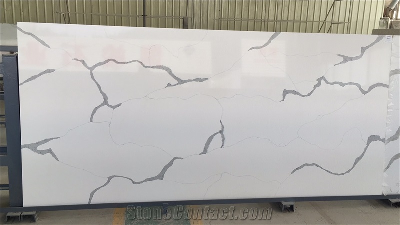 Zd-9509 Carrara White Quartz Stone Slabs