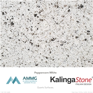 Kalingastone Quartz Peppercorn White