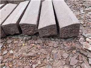 G354 Red Granite Curb