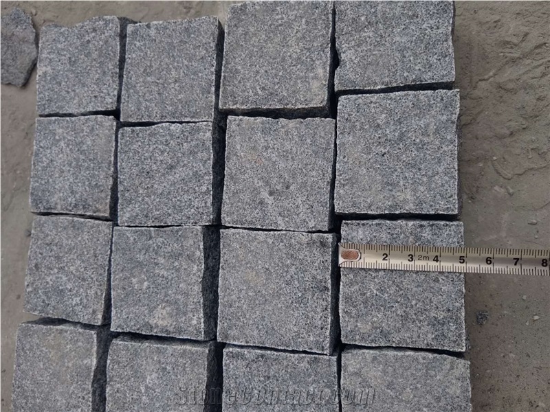 G654sd Granite Paver, Cobble