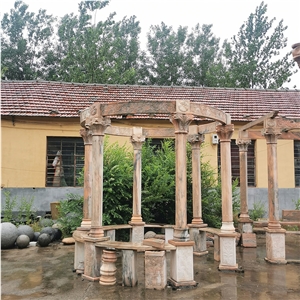 Marble Stone Pavilion Gazebo