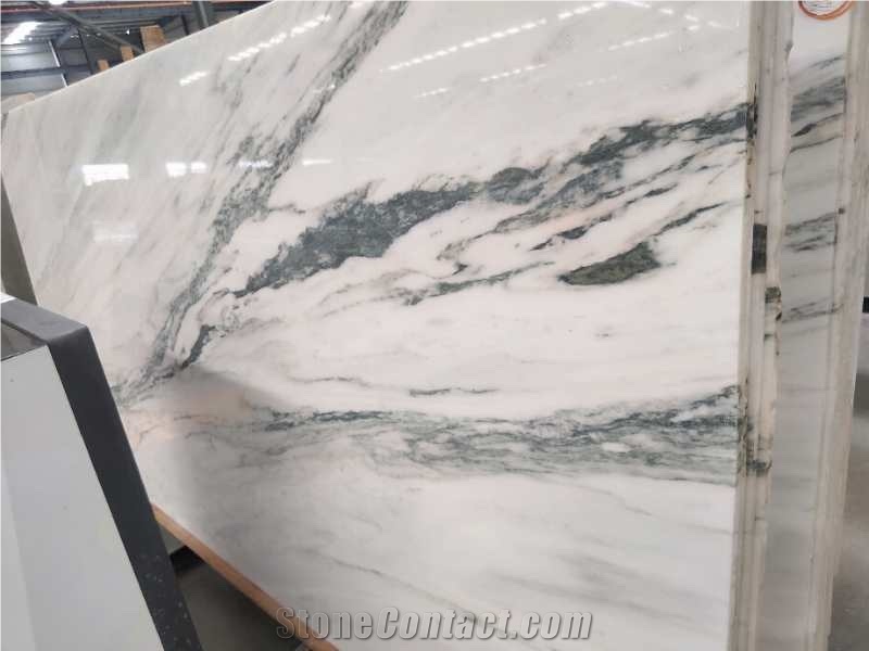 Dionisos Banderi Marble Slabs, Dionyssos White Marble