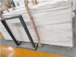 Dionisos Banderi Marble Slabs, Dionyssos White Marble