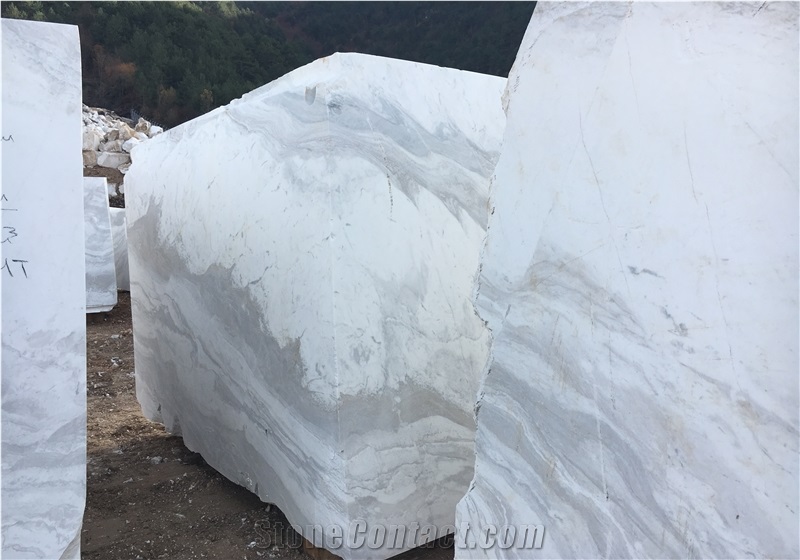 Volakas Jazz White Marble Blocks