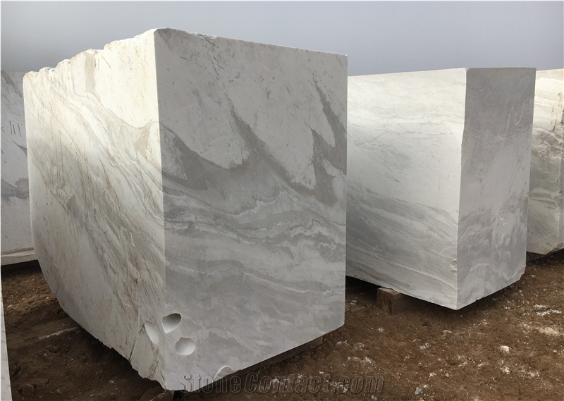 Volakas Jazz White Marble Blocks