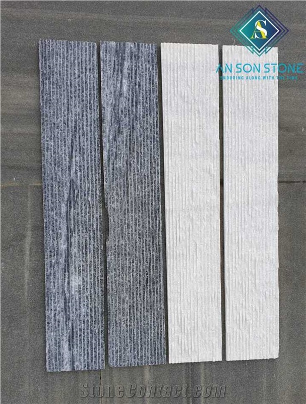 Cheap Grey & White Line Chiseled Wall Panel
