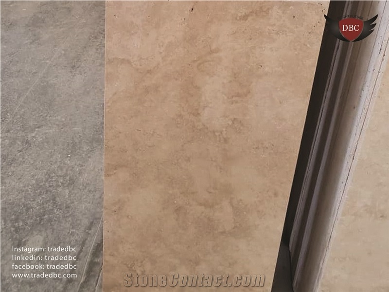 Takab Travertine Block, Iran Beige Travertine