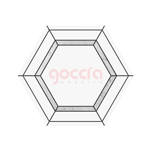 Bexagon Bianco Dolomite & Bianco Dolomite Mosaic