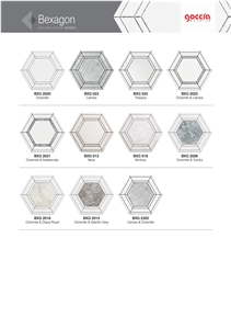 Bexagon Bianco Dolomite & Bianco Dolomite Mosaic