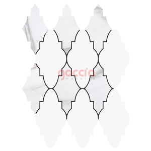 Elisa Bianco Carrara & Calacatta Michelangelo Marble Mosaic