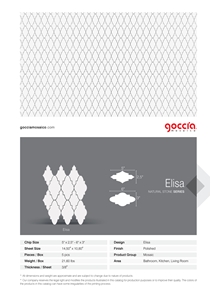 Elisa Bianco Dolomite Marble & Bianco Carrara