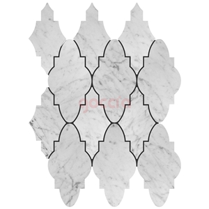 Elisa Mosaic Bianco Carrara Marble