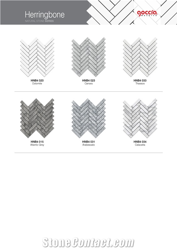 Herringbone 1x4 Mosaic Bianco Dolomite Marble
