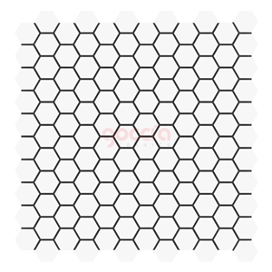 Hexagon 1" Mosaic Bianco Dolomite Marble Mosaic