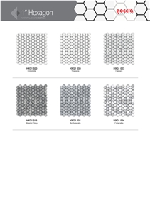 Hexagon 1" Mosaic Thassos Marble Mosaic
